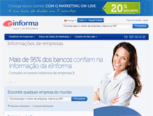 Tablet Screenshot of einforma.pt